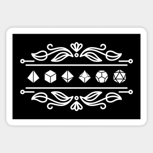 Ornamental Dice Set of Druidic Powers Tabletop RPG Gaming Magnet